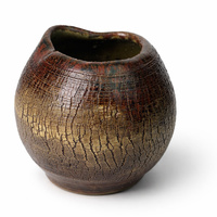 Matero ceramiczne do yerba mate Spękana Ziemia, rękodzieło, 320 ml.