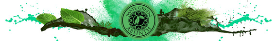Zestaw Yerba Mate Absinth 400g + Matero Tykwa Ceramiczna Hoja Turkusowa + Bombilla