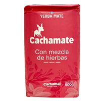 Yerba Mate Cachamate Con mezcla de Hierbas 500g Rosa ziołowa delikatna