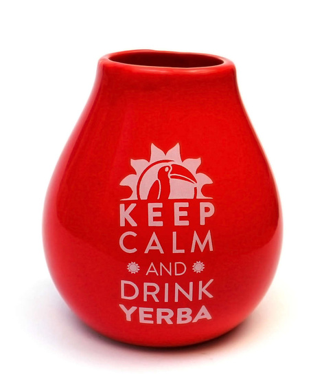 Tykwa Ceramiczna Luka RED LOGO mate green 350 ml STABILNA