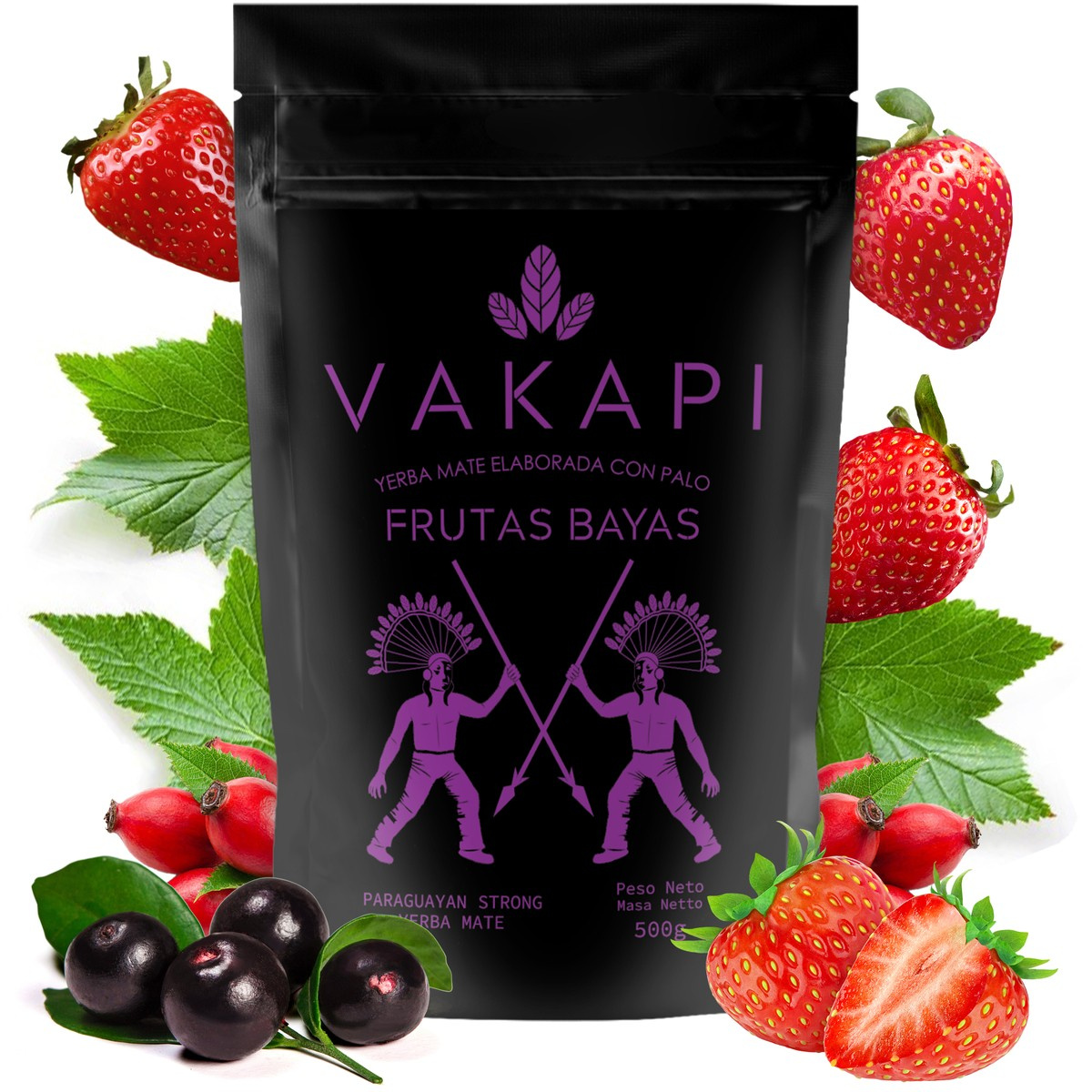 Yerba Mate Vakapi Frutas Bayas (doypack), 0.5 kg