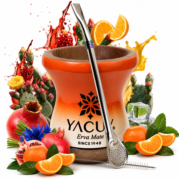 Zestaw Yerba Mate Summertime 500g + Cuia Imbuia + Bombilla LIZA