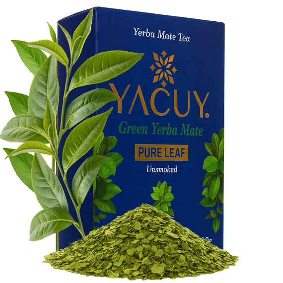 WYPRZEDAŻ - Yerba Mate Yacuy Pure Leaf Premium Vacuum 500g - uszkodzone opakowanie zewnętrzne (pudełko)