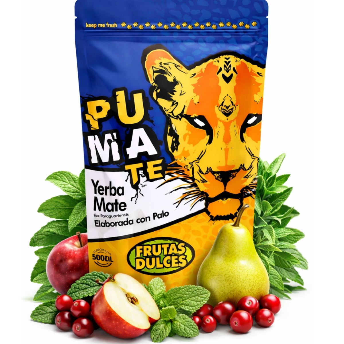 Yerba Mate PumaTe Frutas Dulces 500g, 0.5 kg