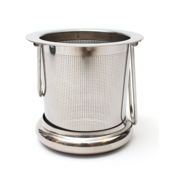 Zaparzacz do herbaty, ziół - Sitko z rączkami i przykrywką / podstawką