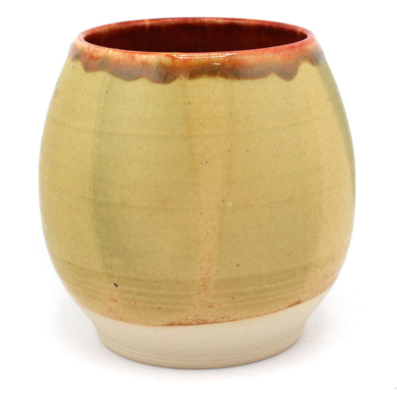 Matero ceramiczne do yerba mate toczone na kole ~320 ml 