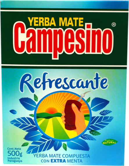 WYPRZEDAŻ Yerba Mate CAMPESINO REFRESCANTE 500g - lekko uszkodzone pudełko 
