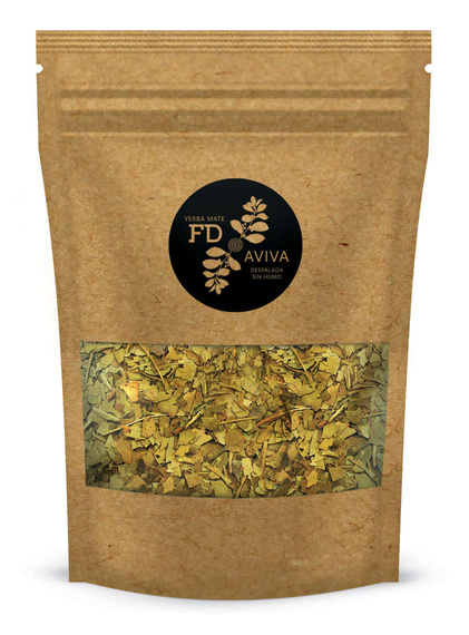 Yerba Mate FD AVIVA Despalada RAW Sin Humo