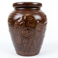 Matero ceramiczne Aztek czekoladowe 300 ml