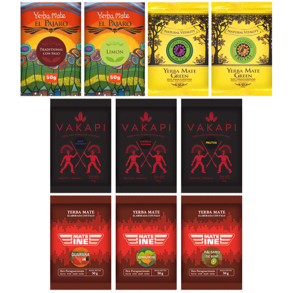 Zestaw NA START Yerba Mate Mate Green TermoMate PRO i bombilla 10x50g 500g