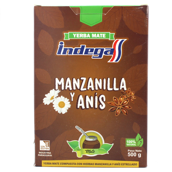 Yerba Mate INDEGA MANZANILLA y ANIS