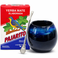 Zestaw Yerba Mate Pajarito + Matero Aurora + Bombilla
