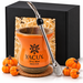 Zestaw Halloween Yerba Mate Yacuy Cuia Dynia Bombilla 22cm Pudełko Prezent