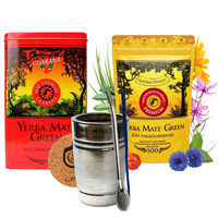 Zestaw Yerba Mate Green Guarana Pemium 500g Palo Santo Yerbera Akcesoria