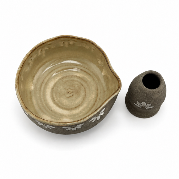 Ceramiczny Zestaw Matcha Tea Set Handmade w pudełku na prezent