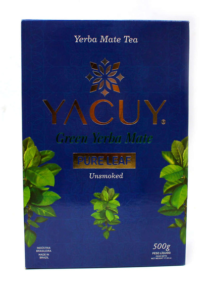 WYPRZEDAŻ - Yerba Mate Yacuy Pure Leaf Premium Vacuum 500g - uszkodzone opakowanie zewnętrzne (pudełko)