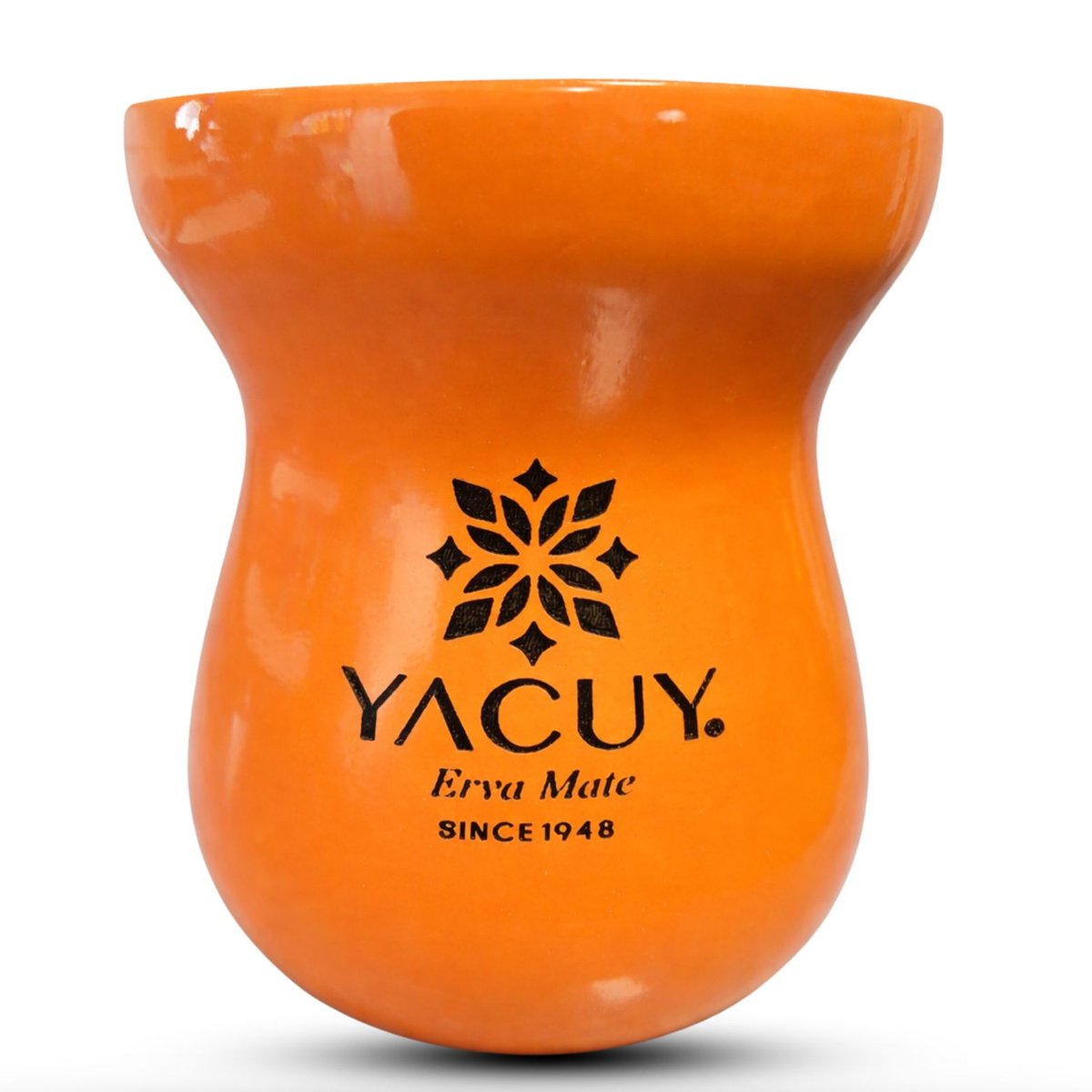 Naczynie do Yerba mate Chimarrao Yacuy Cuia De Madeira Imbuia 200-220 ml - mandarynkowa, 0.32 kg