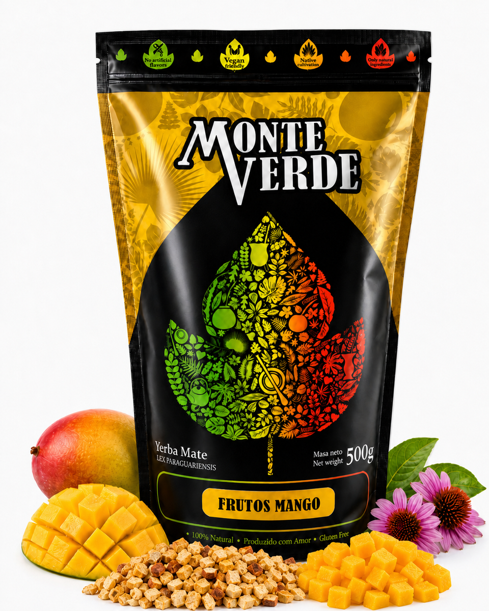 Yerba mate Monte Verde FRUTOS MANGO 500g, 0.5 kg