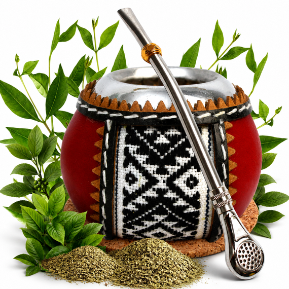 Yerba Mate Rio Negro 400g Tykwa Capybara Bombilla Santiago Zestaw