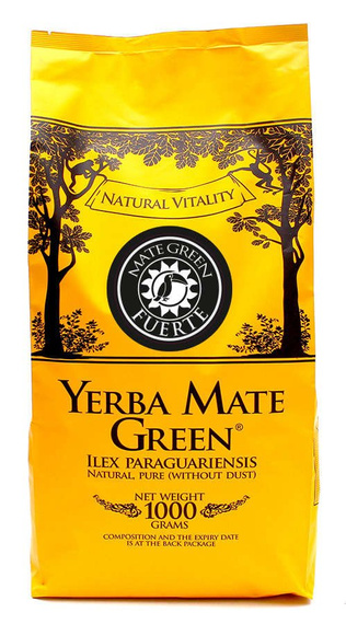 WYPRZEDAŻ - Yerba Mate Green FUERTE 1 kg - lekko uszkodzone opakowanie