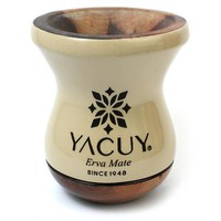 Naczynie do Yerba mate Chimarrao Yacuy Cuia De Madeira Imbuia 200-220 ml - beżowa