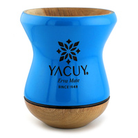 Naczynie do Yerba mate Chimarrao Yacuy Cuia De Madeira Imbuia 200-220 ml - niebieska