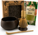 Rustykalny Matcha Tea Set z ceramiką inspirowaną dawnym rzemiosłem w pudełku na prezent