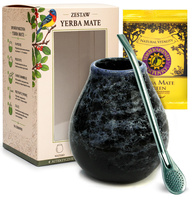Zestaw Un Poco w pudełku: Mate Green z Katuava 50g + Matero Marmol Blue + Bombilla Liza