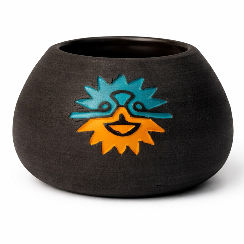 Naczynko do yerba mate "Astra" toczone na kole, ceramika handmade 250 ml, 0.25 kg