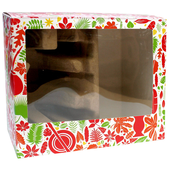 Zestaw w pudełku ŚWIĄTECZNYM z Yerba Mate Frutas 400g + Matero Hoja Red + Bombilla Liza