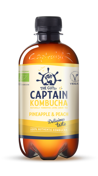 Captain Kombucha Pineapple & Peach 6x 400ml