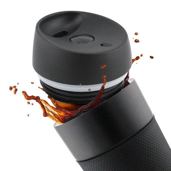 KUBEK TERMICZNY NA HERBATĘ KAWĘ DO SAMOCHODU 450 ml z BLOKADĄ PRÓŻNIOWY SZCZELNY