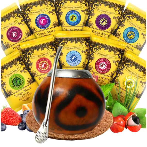 Zestaw z TYKWA yerba mate 10x50g