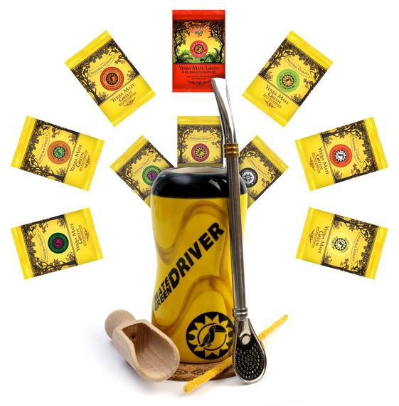 Zestaw Automobile Prima YERBA MATE GREEN 10x50 g