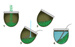 Bombilla do Yerba Mate bola Green Nueva + szczoteczka