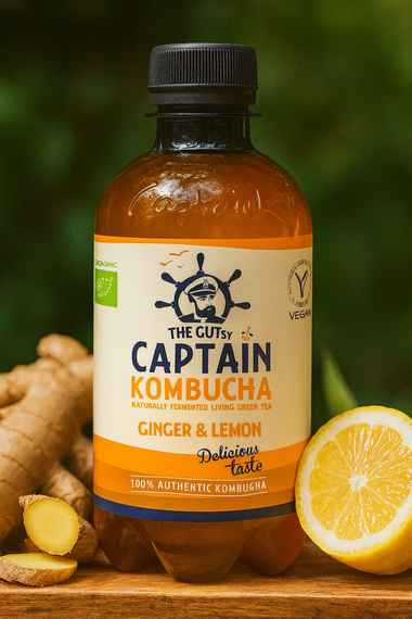 Captain Kombucha Ginger & Lemon 12x 400ml Zgrzewka