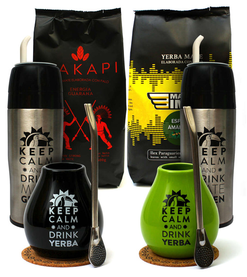 Zestaw Yerba Mate 2x 500g Yerbomos tykwa bombilla