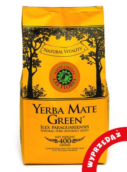 WYPRZEDAŻ - Yerba Mate Green LAS FLORES 400 g - lekko uszkodzone opakowanie