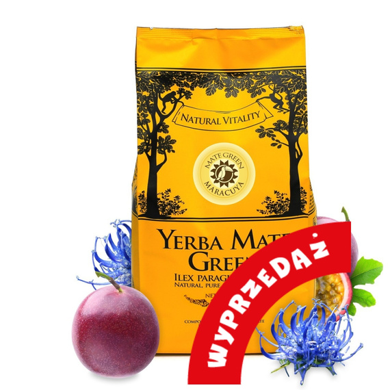 WYPRZEDAŻ - Yerba Mate Green Maracuya 1 kg - uszkodzone opakowanie