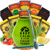 Zestaw yerba mate - dużo smaków, rodzajów 500g akcesoria