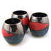 Matero ceramiczne do yerba mate toczone na kole ok. 360 - 400 ml - "Trojak"