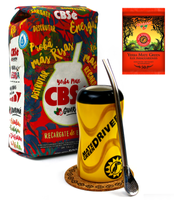 ZESTAW YERBA CBSe MATERO DRIVE + BOMBILLA 19 cm