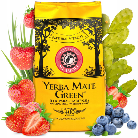 Zestaw Yerba Mate Green OWOCOWE 2kg [5x400g] sin humo - mocne