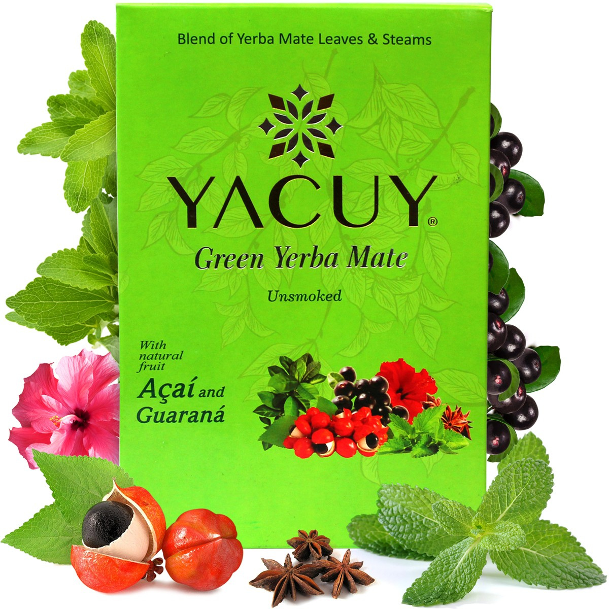 Yerba Mate Yacuy GUARANA ACAI Vaccum pack 500 g, 0.5 kg