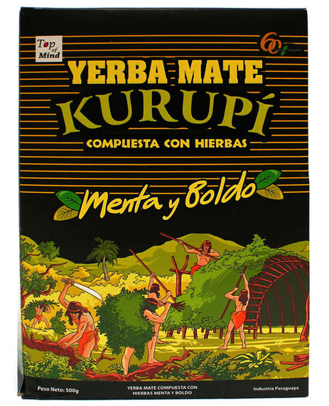 Yerba Mate KURUPI Menta Boldo + CBSe Guarana 2x0,5kg -34% TANIEJ!
