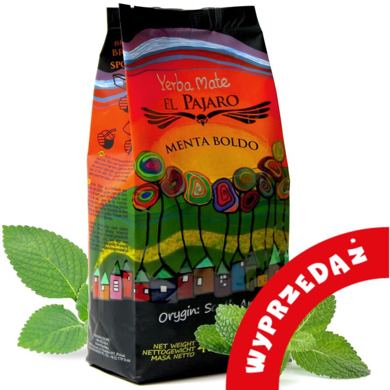 WYPRZEDAŻ Yerba Mate El Pajaro Menta Boldo 400g - ostatnie sztuki