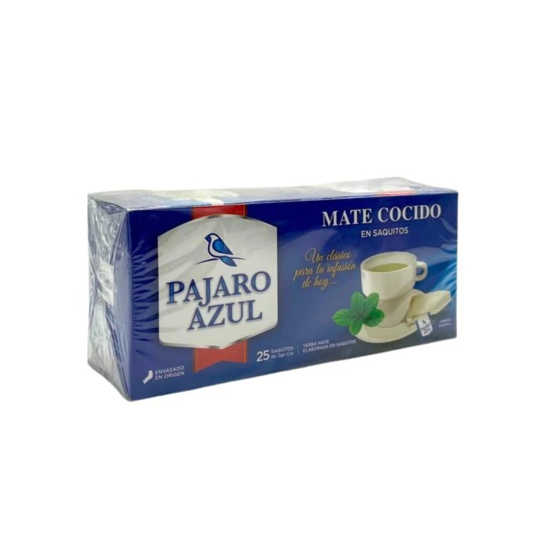 Yerba Mate Pajaro Azul Mate Cocido 25 x 2g - saszetki, 0.1 kg