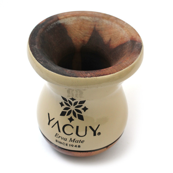 Naczynie do Yerba mate Chimarrao Yacuy Cuia De Madeira Imbuia 200-220 ml - beżowa