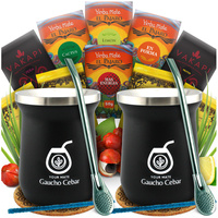Zestaw Yerba Mate DLA DWOJGA 2x TermoMate + 2x bombilla 10x50g