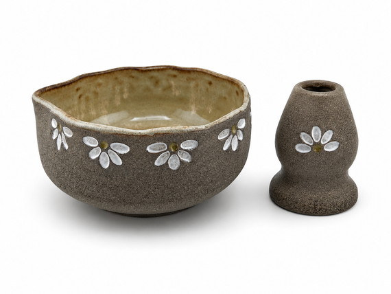 Ceramiczny Zestaw Matcha Tea Set Handmade w pudełku na prezent
